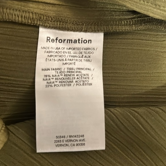 Reformation. Green dress. Size M - Picture 5 of 5